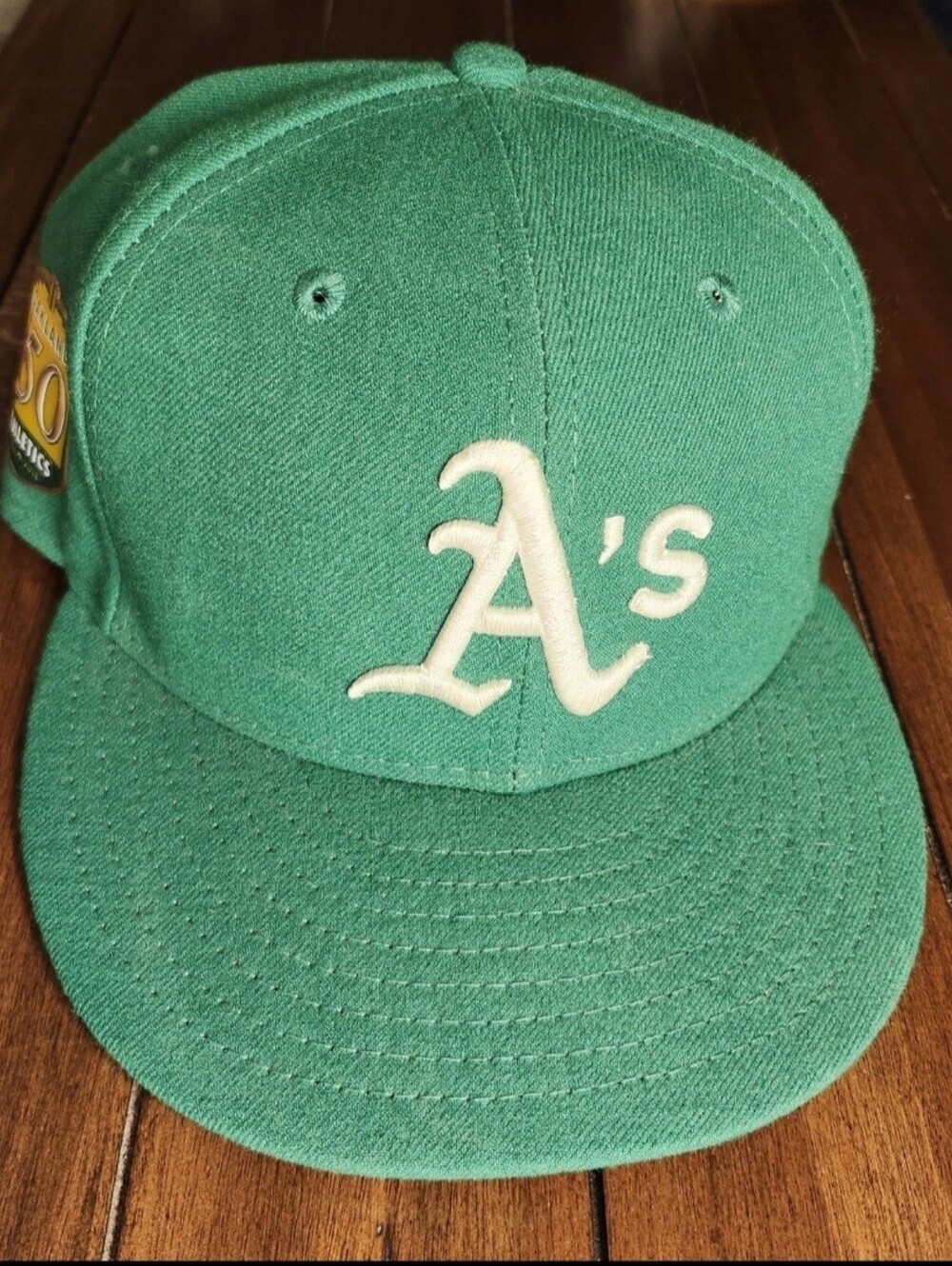 Oakland A's Athletic Baseball Cap Fitted 7 1/8 NEW Era Hat 9Fifty 50th